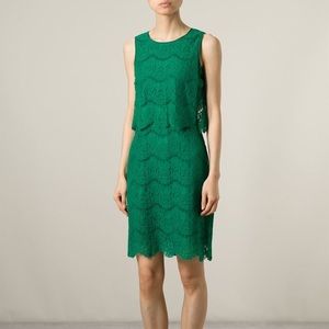 Armani Jeans brand new Green Lace Layered dress